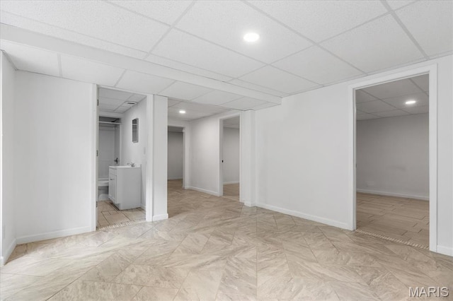 434 Cool Springs Ln, Wright City, MO 63390 - finished basement with a drop ceiling and recessed lighting