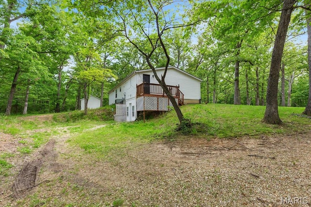 434 Cool Springs Ln, Wright City, MO 63390 - back of property featuring a deck