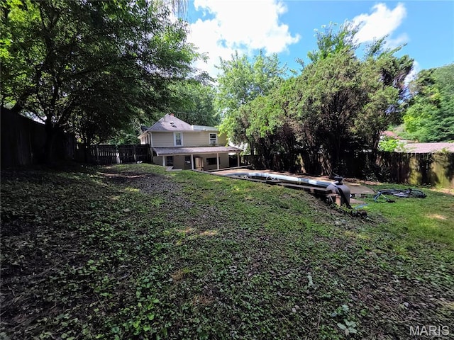 123 W Wickliffe Ave, Collinsville, IL 62234 - view of fenced backyard