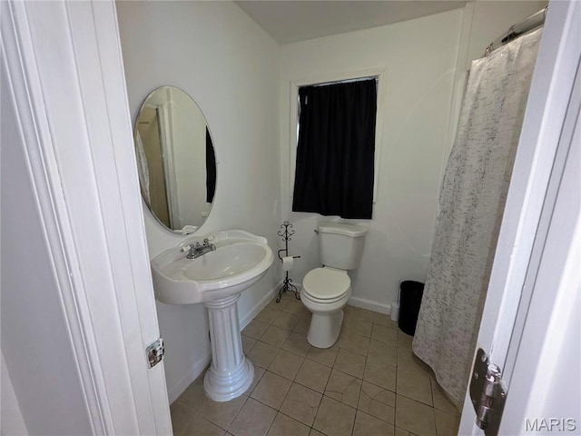 123 W Wickliffe Ave, Collinsville, IL 62234 - bathroom with tile patterned floors and toilet