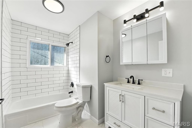100 Toelle Dr, Saint Charles, MO 63304 - bathroom with vanity and washtub / shower combination