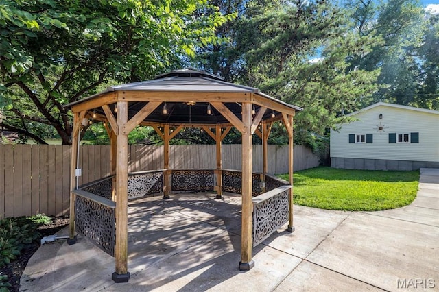 2733 Hermitage Ave, Saint Louis, MO 63143 - view of patio featuring a gazebo