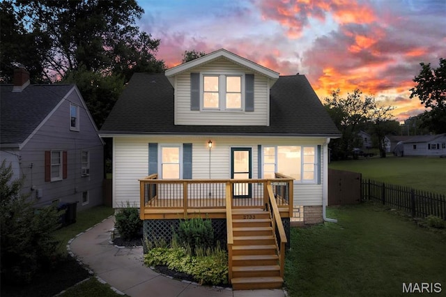 2733 Hermitage Ave, Saint Louis, MO 63143 - bungalow-style house with stairway and a deck