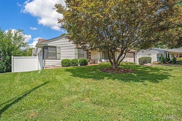 107 Huntleigh Dr, Kirkwood, MO 63122 - view of property hidden behind natural elements with a garage