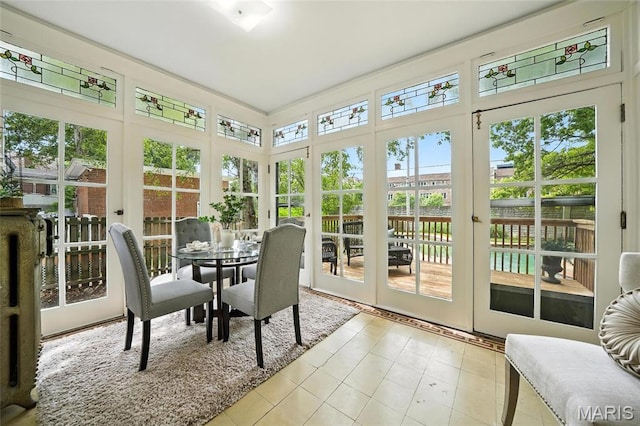 6336 Pershing Ave, University City, MO 63130 - sunroom with french doors