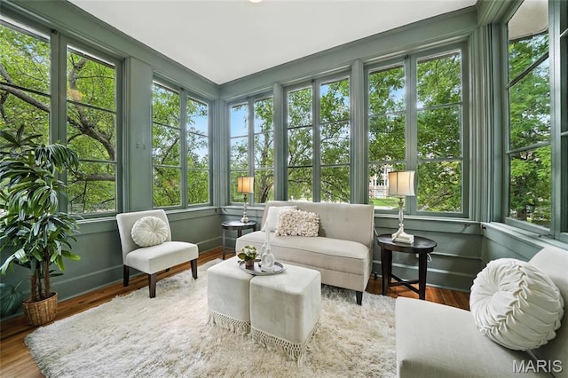 6336 Pershing Ave, University City, MO 63130 - sunroom / solarium featuring wood finished floors and french doors