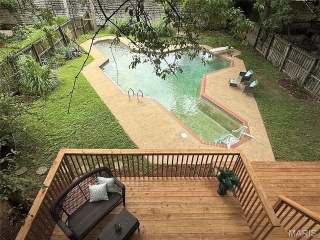 6336 Pershing Ave, University City, MO 63130 - deck with a fenced backyard and a patio area