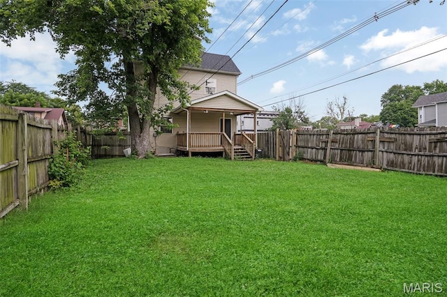 2162 State St, Granite City, IL 62040 - fenced backyard with a porch