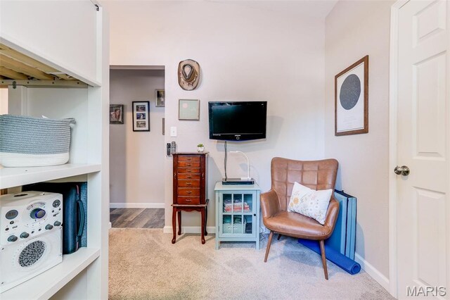 116 N Washington St, Troy, IL 62294 - sitting room featuring carpet and baseboards