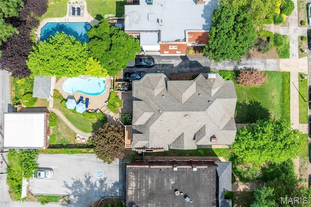 4365 Forest Park Ave, Saint Louis, MO 63108 - drone / aerial view of a pool area