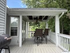 14 Shaderest Ct, Glen Carbon, IL 62034 - wooden deck with area for grilling