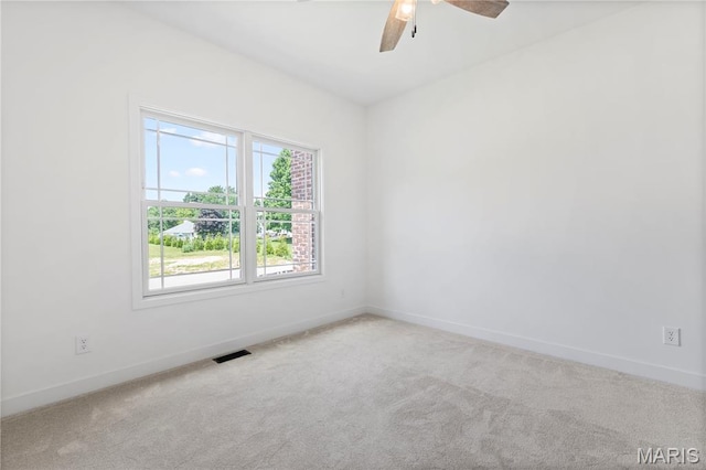 522 Dove Dr, Saint Charles, MO 63301 - carpeted spare room with ceiling fan and baseboards