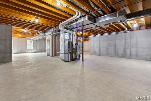 522 Dove Dr, Saint Charles, MO 63301 - basement featuring heating unit and water heater