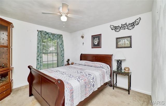 4605 Fountain Brook Dr, Waterloo, IL 62298 - bedroom featuring carpet and ceiling fan