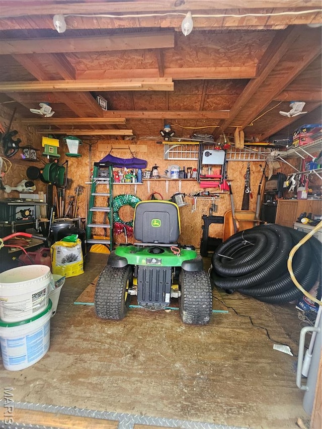 4605 Fountain Brook Dr, Waterloo, IL 62298 - storage room with a garage