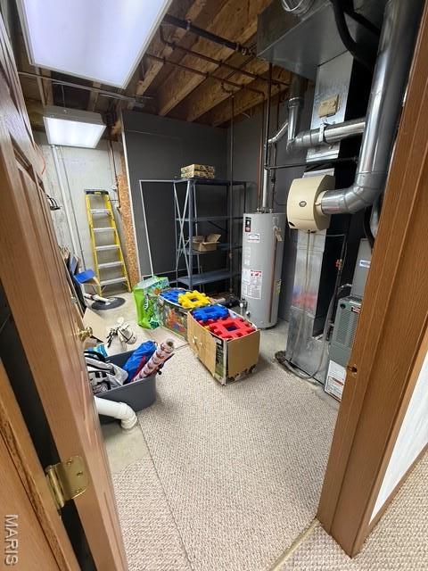 130 Regency Pl, Millstadt, IL 62260 - below grade area featuring water heater