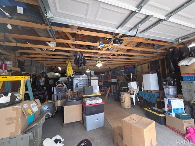 215 S Jefferson St, Mascoutah, IL 62258 - garage featuring a garage door opener