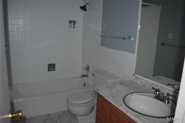 1726 Mayenne Ct, Saint Louis, MO 63125 - full bath with tub / shower combination, vanity, and tile walls