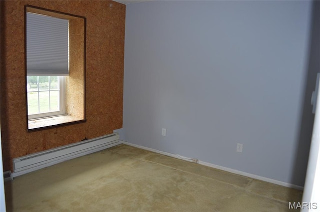 1726 Mayenne Ct, Saint Louis, MO 63125 - spare room featuring baseboard heating and carpet floors