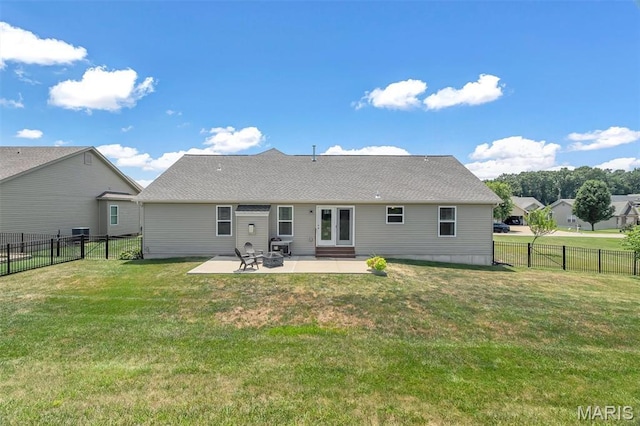 1209 Riesling Ln, Pevely, MO 63070 - rear view of property featuring a patio and a fenced backyard
