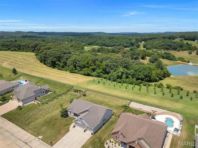 1209 Riesling Ln, Pevely, MO 63070 - bird's eye view of a nearby body of water and a forest