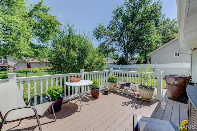 6 Barkwood Ct, Saint Peters, MO 63376 - wooden terrace featuring a fenced backyard