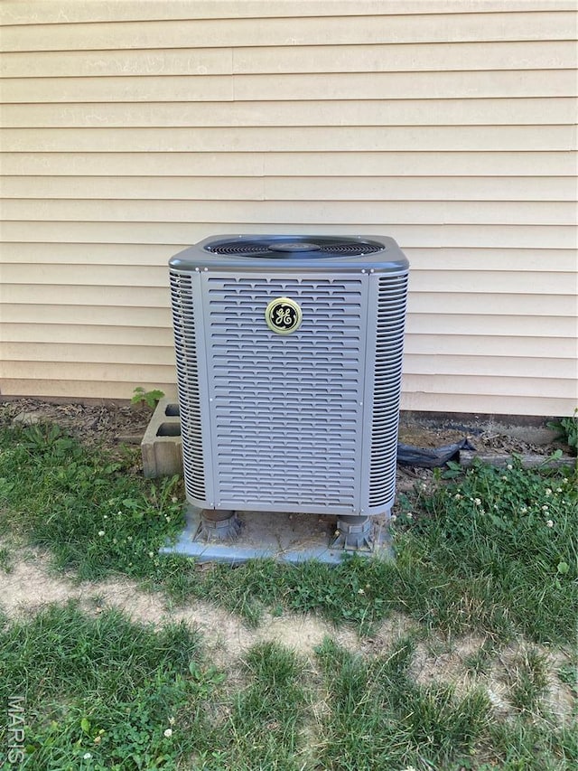 1129 Albers, Bethalto, IL 62010 - exterior view of a central AC unit