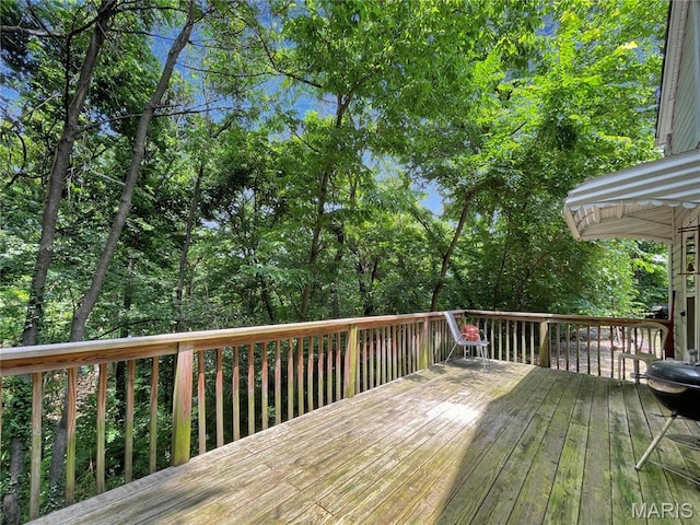 100A Wall St, New Haven, MO 63068 - view of wooden deck