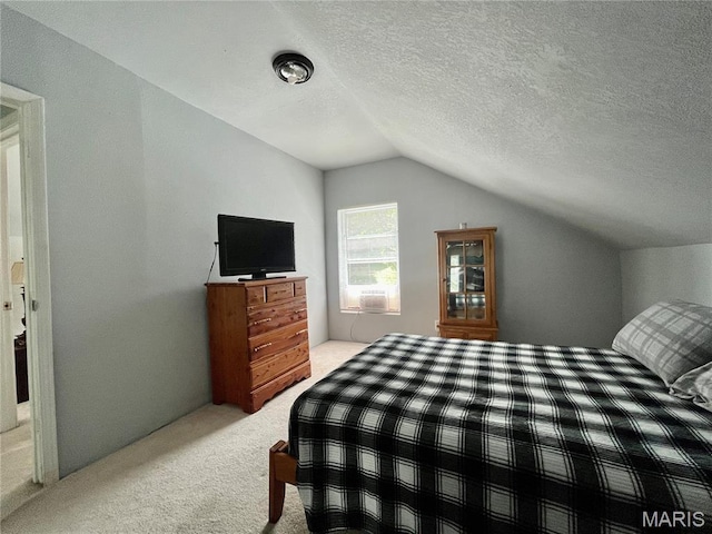 100A Wall St, New Haven, MO 63068 - bedroom with carpet, lofted ceiling, and a textured ceiling