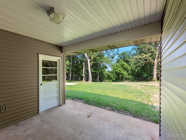 4488 Rock Creek Valley Rd, House Springs, MO 63051 - view of patio / terrace with view of scattered trees