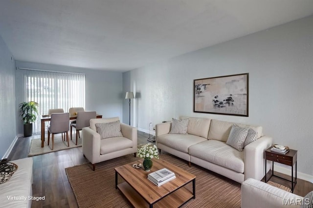 1989 Hunting Lake Ct Unit 201, Kirkwood, MO 63122 - living area with wood finished floors