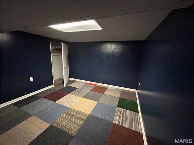 8705 State Road Y, Dittmer, MO 63023 - finished basement with a paneled ceiling and baseboards