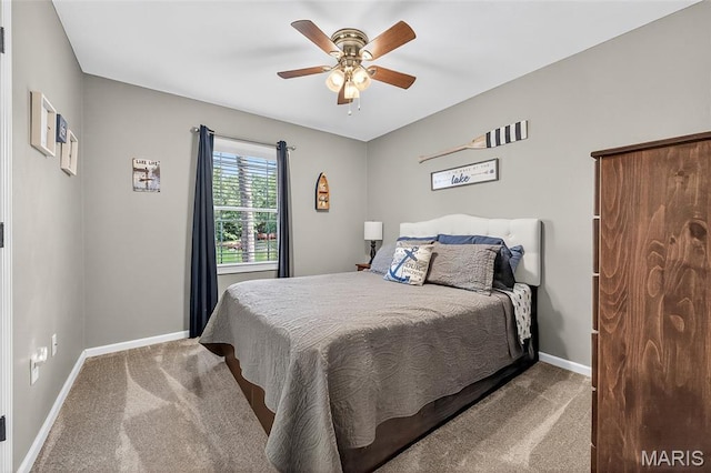 11178 Catatoga Dr, Plainview, IL 62685 - bedroom with carpet floors and ceiling fan
