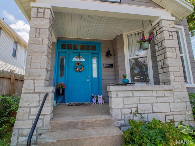 6454 Virginia Ave, Saint Louis, MO 63111 - view of exterior entry featuring stone siding