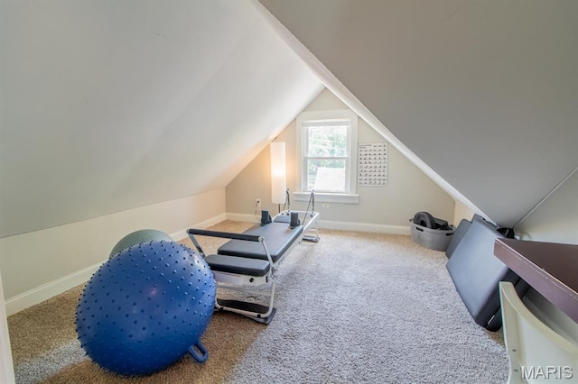 6454 Virginia Ave, Saint Louis, MO 63111 - additional living space featuring carpet floors and vaulted ceiling