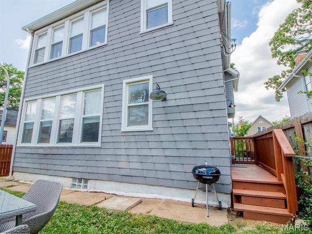 6454 Virginia Ave, Saint Louis, MO 63111 - view of property exterior with a deck