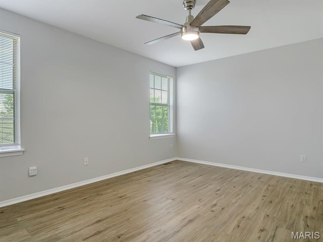 240 Brookmont Dr, Belleville, IL 62221 - empty room featuring light wood-type flooring and ceiling fan
