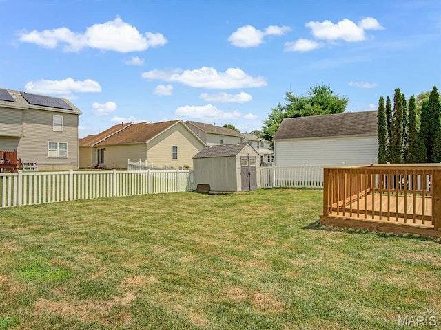 240 Brookmont Dr, Belleville, IL 62221 - fenced backyard with a storage unit