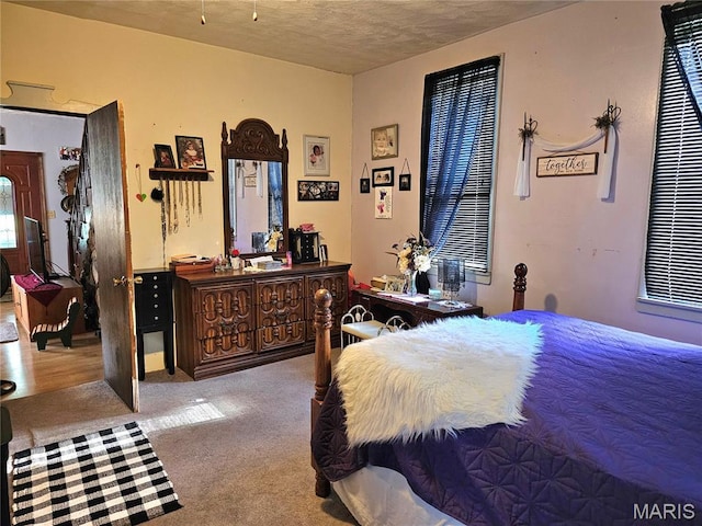 521 Cherry St, Tilden, IL 62292 - carpeted bedroom with a textured ceiling