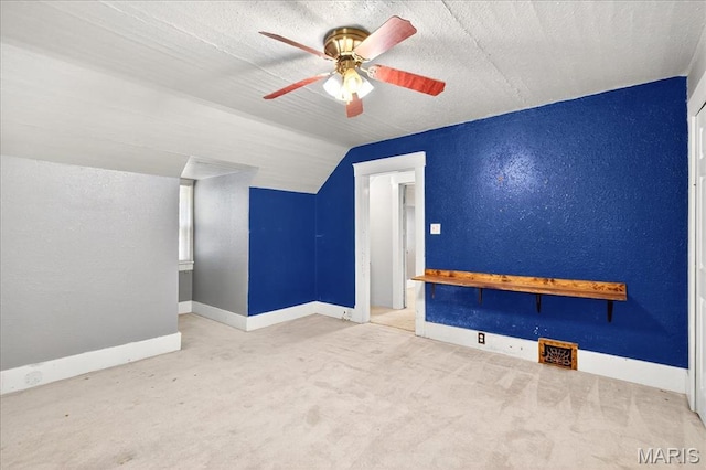 1404 State Route 156, Waterloo, IL 62298 - bonus room featuring a ceiling fan, vaulted ceiling, and carpet flooring