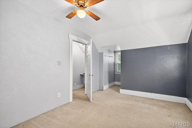 1404 State Route 156, Waterloo, IL 62298 - unfurnished room with carpet flooring, a ceiling fan, and vaulted ceiling