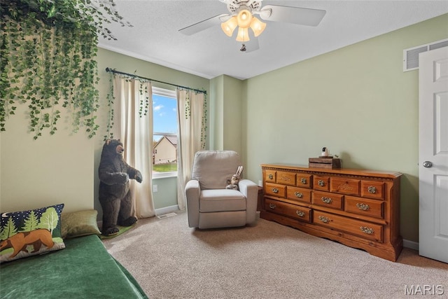 34 Windermere Dr, Glen Carbon, IL 62034 - carpeted bedroom featuring ceiling fan and baseboards