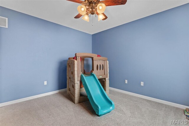 34 Windermere Dr, Glen Carbon, IL 62034 - unfurnished bedroom featuring carpet and a ceiling fan
