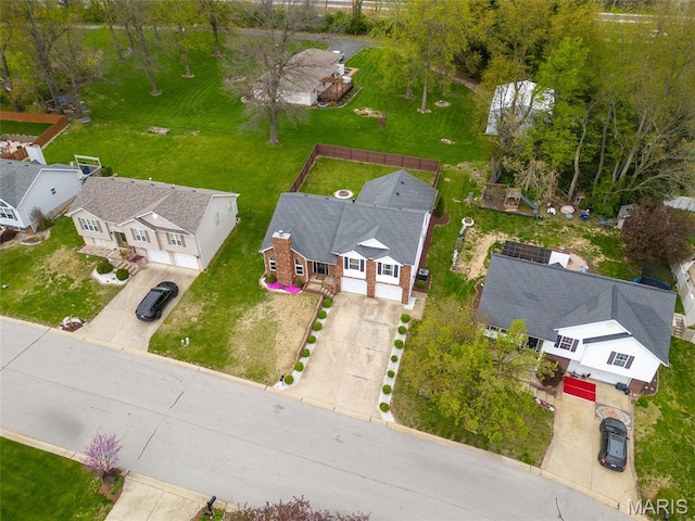 34 Windermere Dr, Glen Carbon, IL 62034 - aerial perspective of suburban area