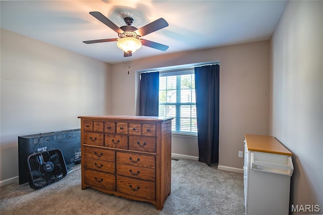 27492 Forest Ridge Ct, Warrenton, MO 63383 - bedroom with light colored carpet and ceiling fan