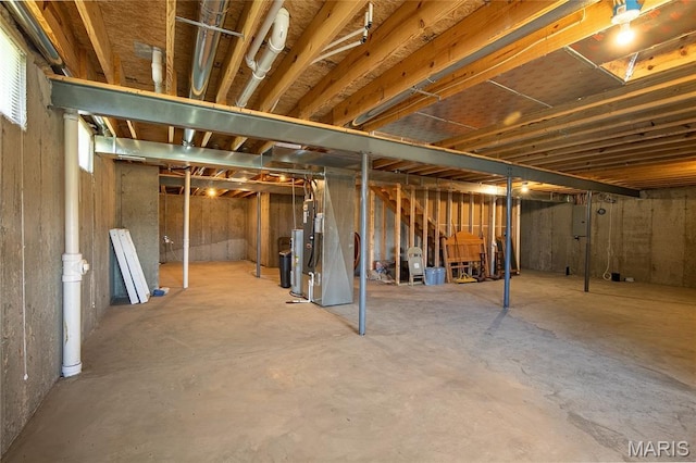 27492 Forest Ridge Ct, Warrenton, MO 63383 - unfinished below grade area with electric panel and gas water heater