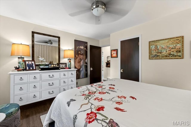 8548 Big Bend Blvd, Webster Groves, MO 63119 - bedroom with dark wood-type flooring