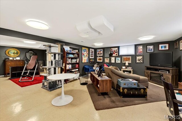 8548 Big Bend Blvd, Webster Groves, MO 63119 - living area with tile patterned floors