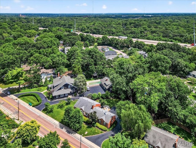 8548 Big Bend Blvd, Webster Groves, MO 63119 - drone / aerial view of a forest