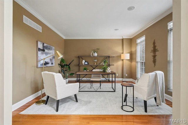 1011 Hawks Landing Dr, Lake St Louis, MO 63367 - office space with ornamental molding and wood finished floors